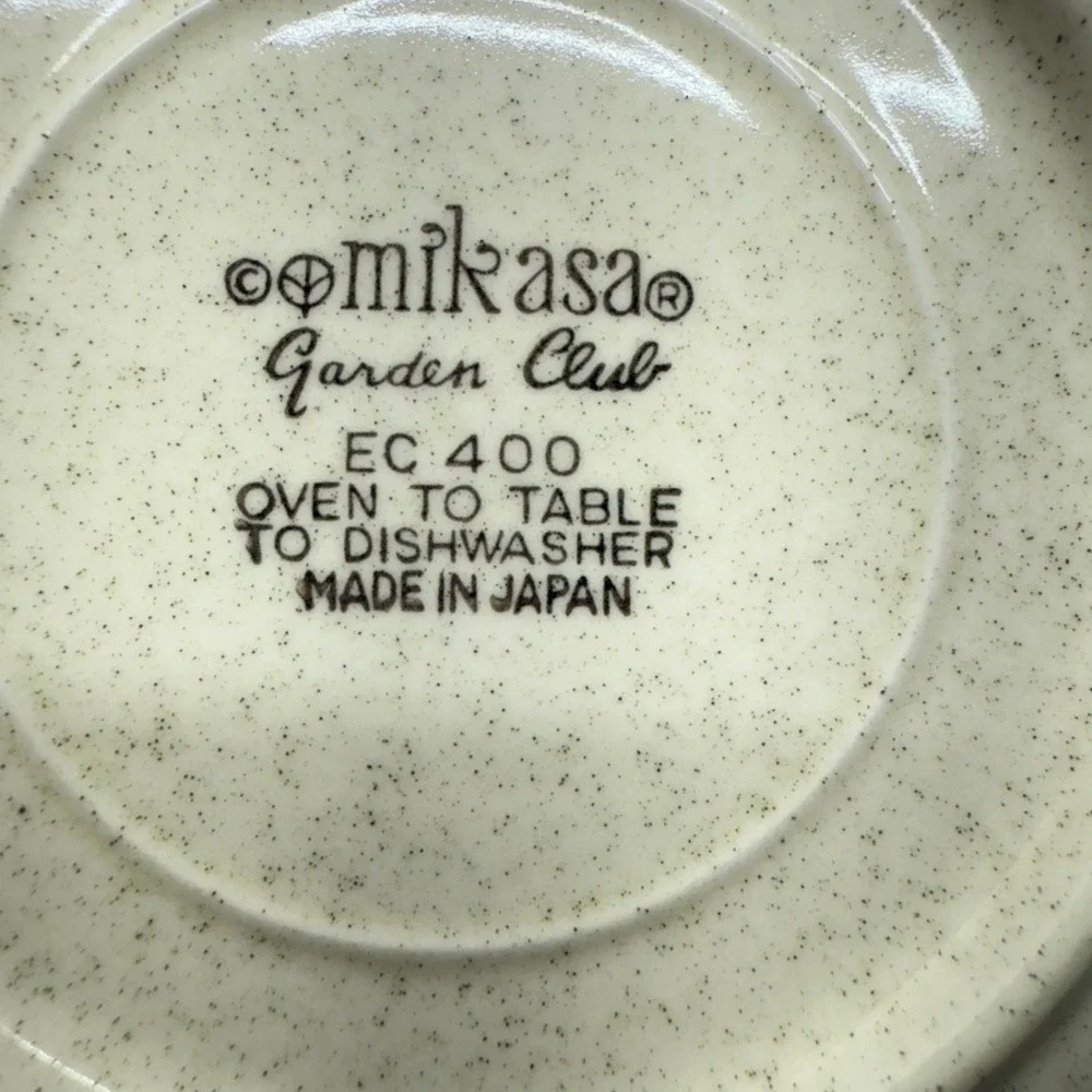 Vintage 70s Mikasa Garden Club Flowerfest 7in Soup Cereal Bowls EC452 Set of 2‎